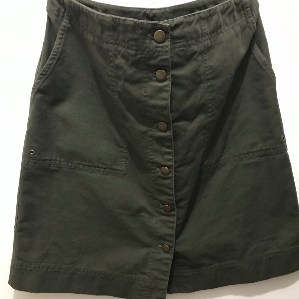 Ralph Lauren | Button Front Skirt